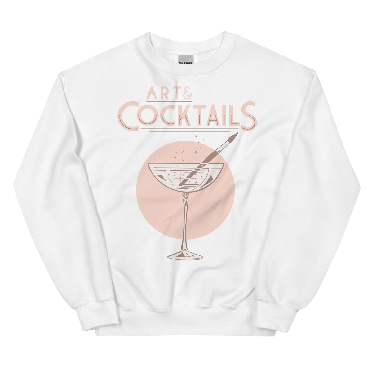 Art & Cocktails Glass Unisex Sweatshirt