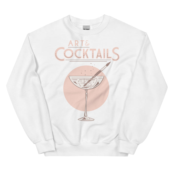 Art & Cocktails Glass Unisex Sweatshirt